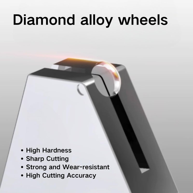 dmsphd Glass Cutter 2mm-20mm, Upgrade Glass Cutting Tool with Glass Cutting Oil, Pencil Style Oil Feed Carbide Tip Glass Cutter for Tiles/Mosaic/Mirror. (Glass Oil Cutter) - Image 4